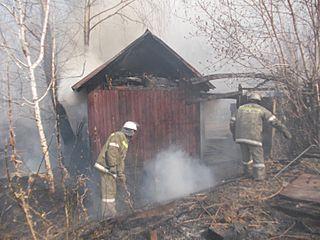 На Алтае сегодня на двух дачных участках произошли пожары