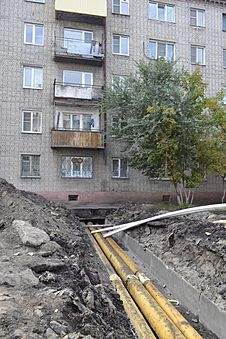 Дома в центре Барнаула пока не получат тепло из-за ремонта инженерных коммуникаций