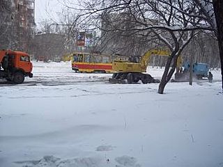 Коммунальная авария на ул. Антона Петрова в Барнауле устранена