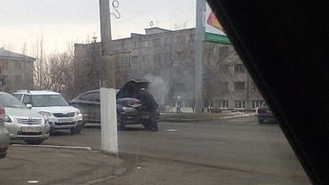 Автомобиль BMW загорелся в Барнауле