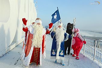 Дед Мороз из Великого Устюга два дня будет раздавать подарки в Барнауле