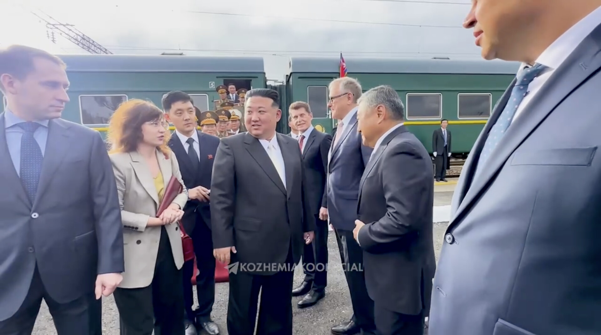 Ким Чен Ын прибыл в Приморье / Кадр: t.me/kozhemiakoofficial