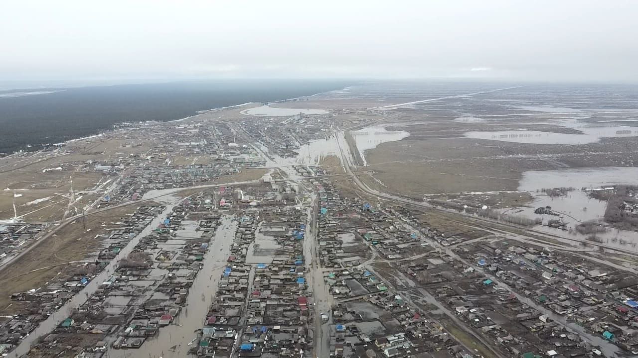 Как выглядит село Михайловское, которое затопило талыми водами. Фото