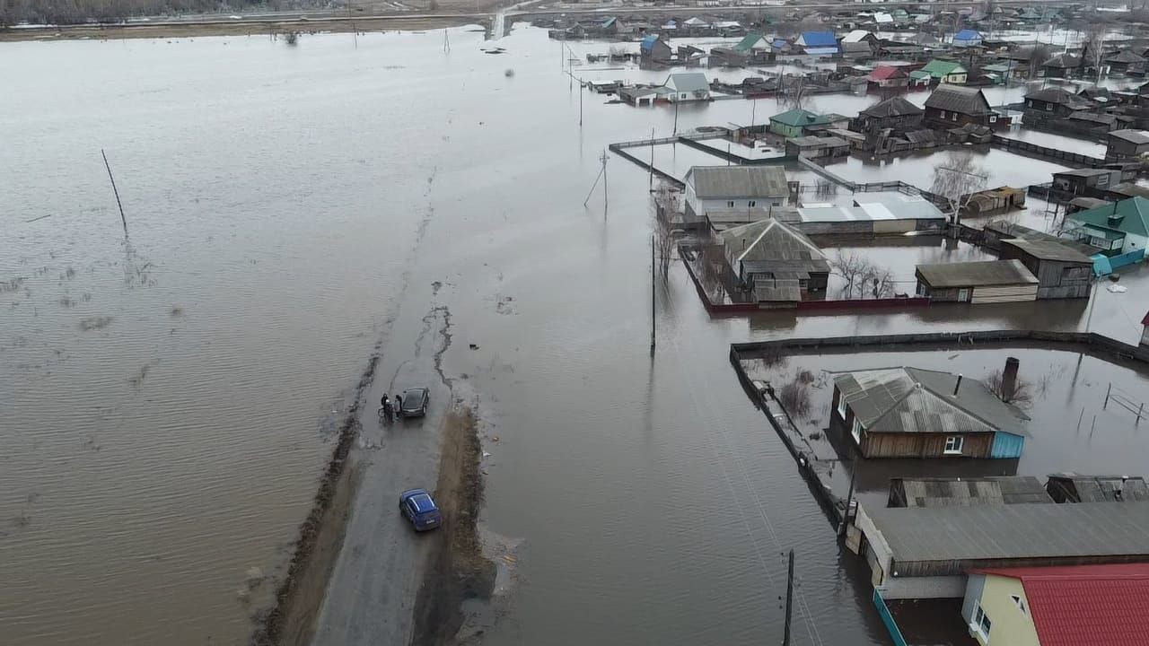 Как выглядит село Михайловское, которое затопило талыми водами. Фото