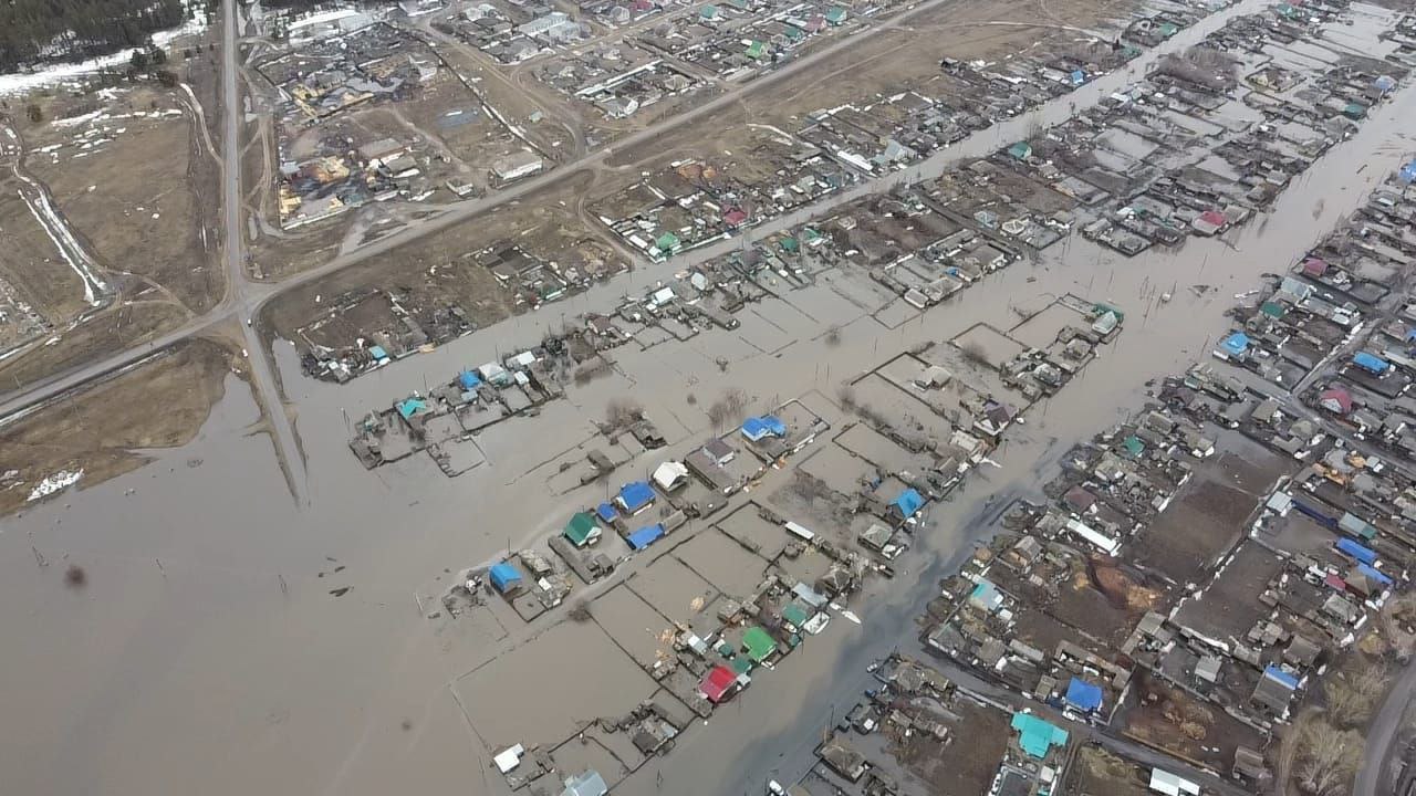 Как выглядит село Михайловское, которое затопило талыми водами. Фото