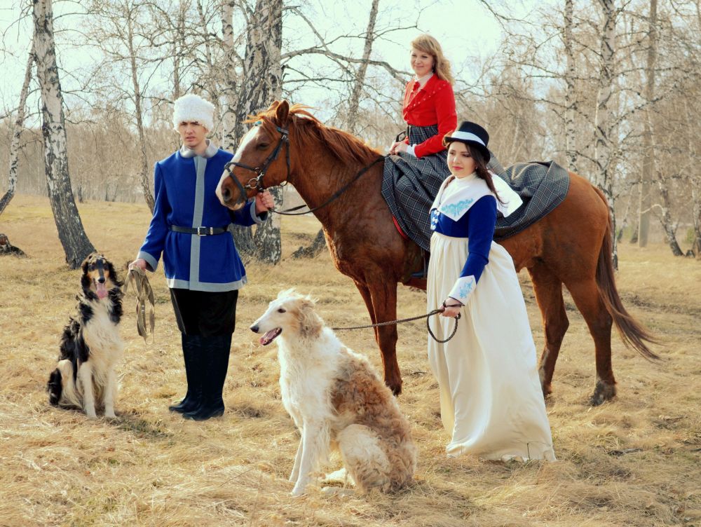 Фото с русскими борзыми