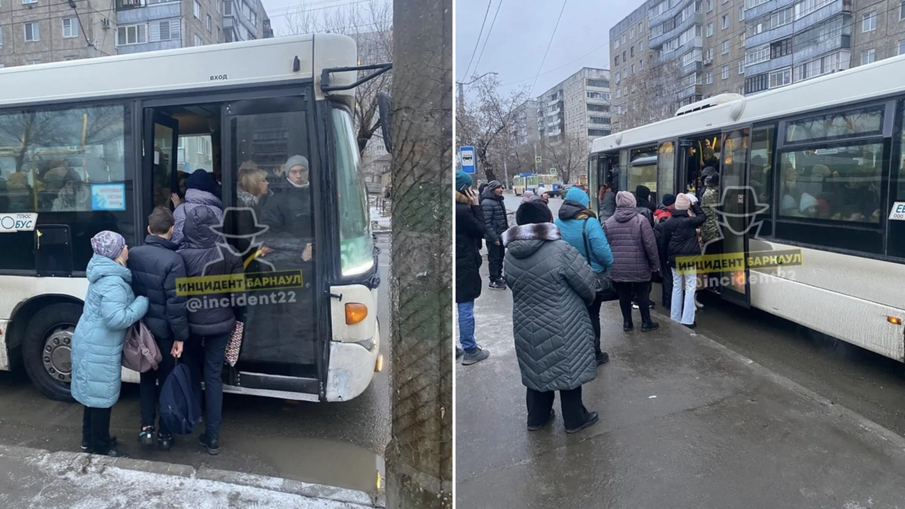 В Барнауле пожаловались на очереди в автобус