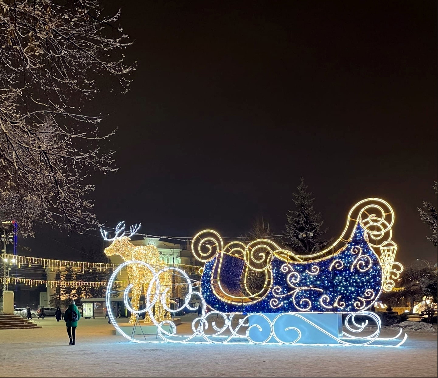 Площадь ленина новосибирск новогодняя