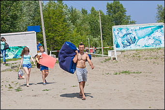 7 июль 2016 г., Барнаул © Амител Вячеслав Мельников   Купайтесь! Городской пляж в Барнауле пережил второе открытие