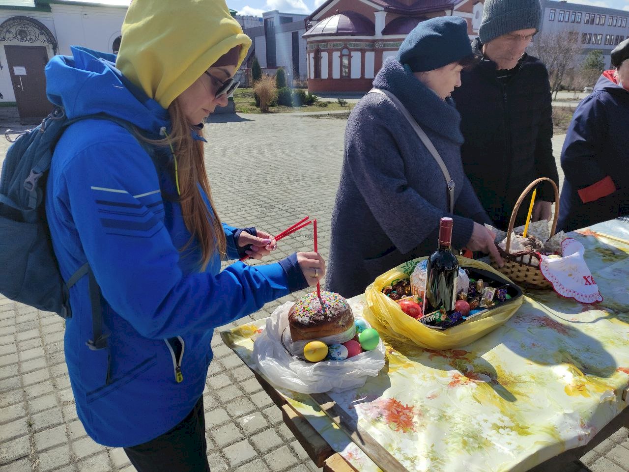 Освящение пасхальных куличей